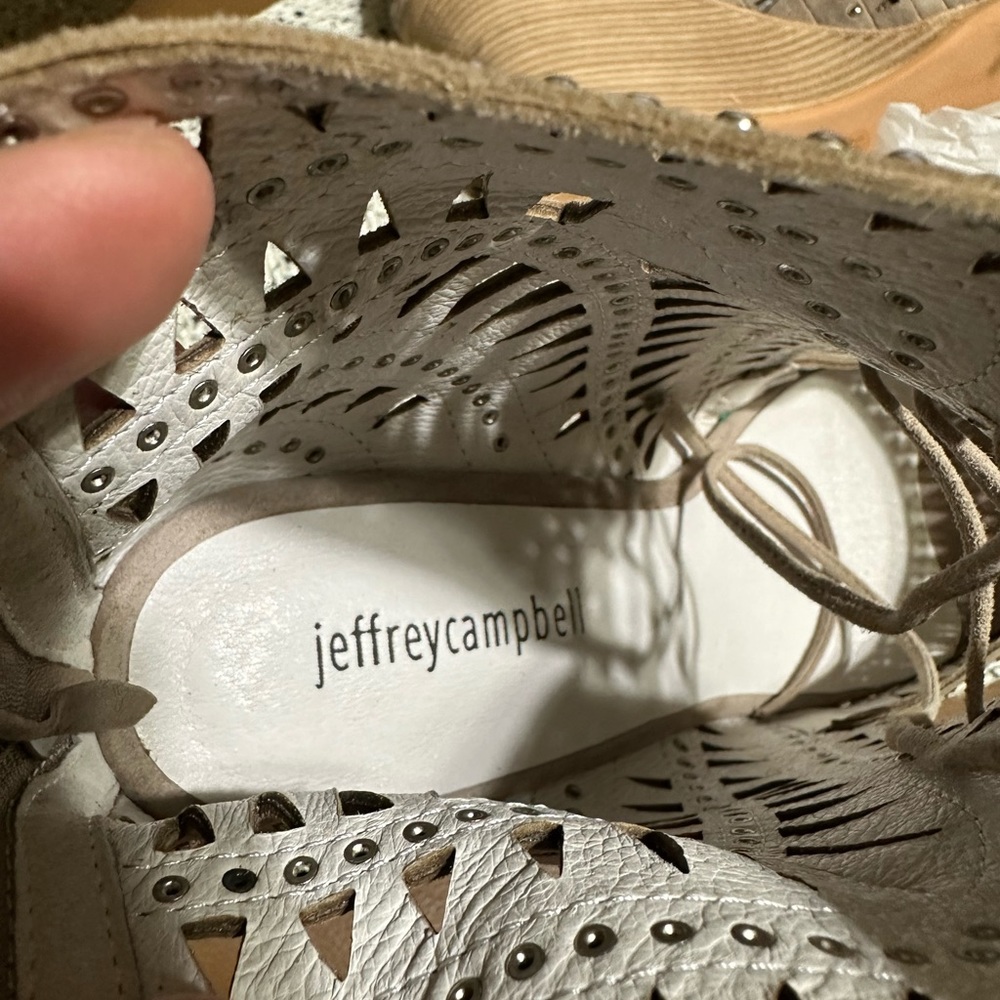 Jeffrey Campbell brown wedges. - Picture 3 of 8